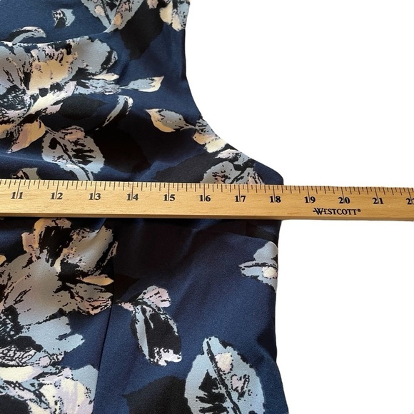 Mario Serrano Made In Italy- Floral Sheath-Size12-Round Neck-Fitted Bodice NWOT - Picture 5 of 12